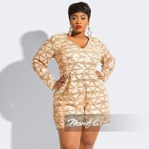 monif c sequin romper